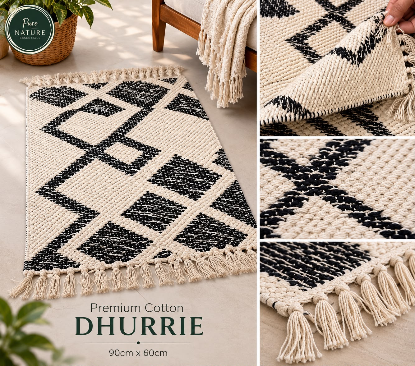 Cotton Reversible Dhurrie