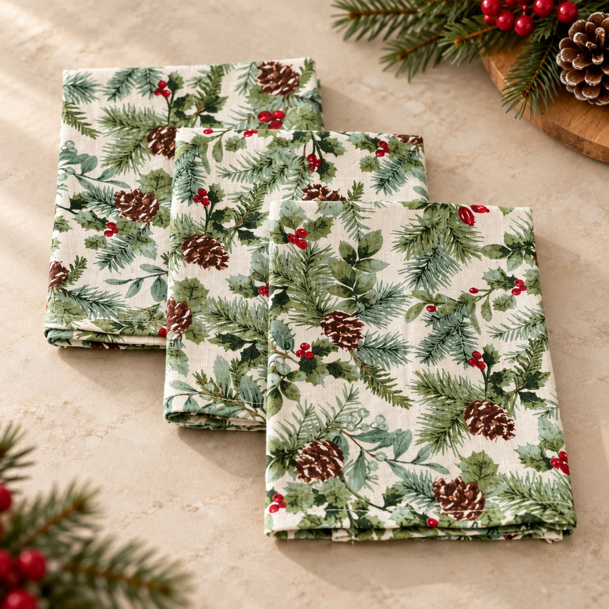 Christmas Napkin(Set Of 3)