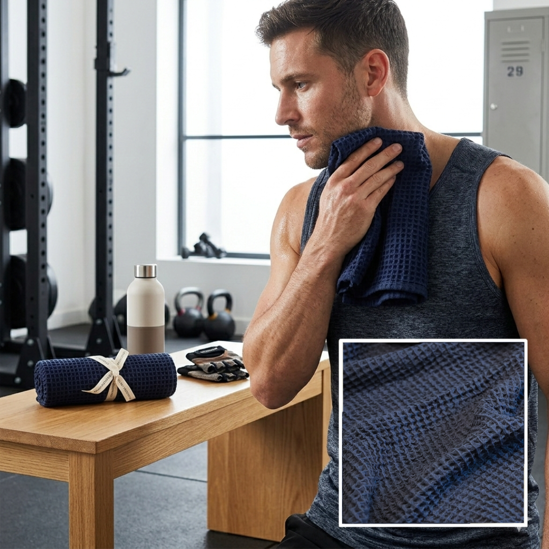 Waffle weave Gym Towel