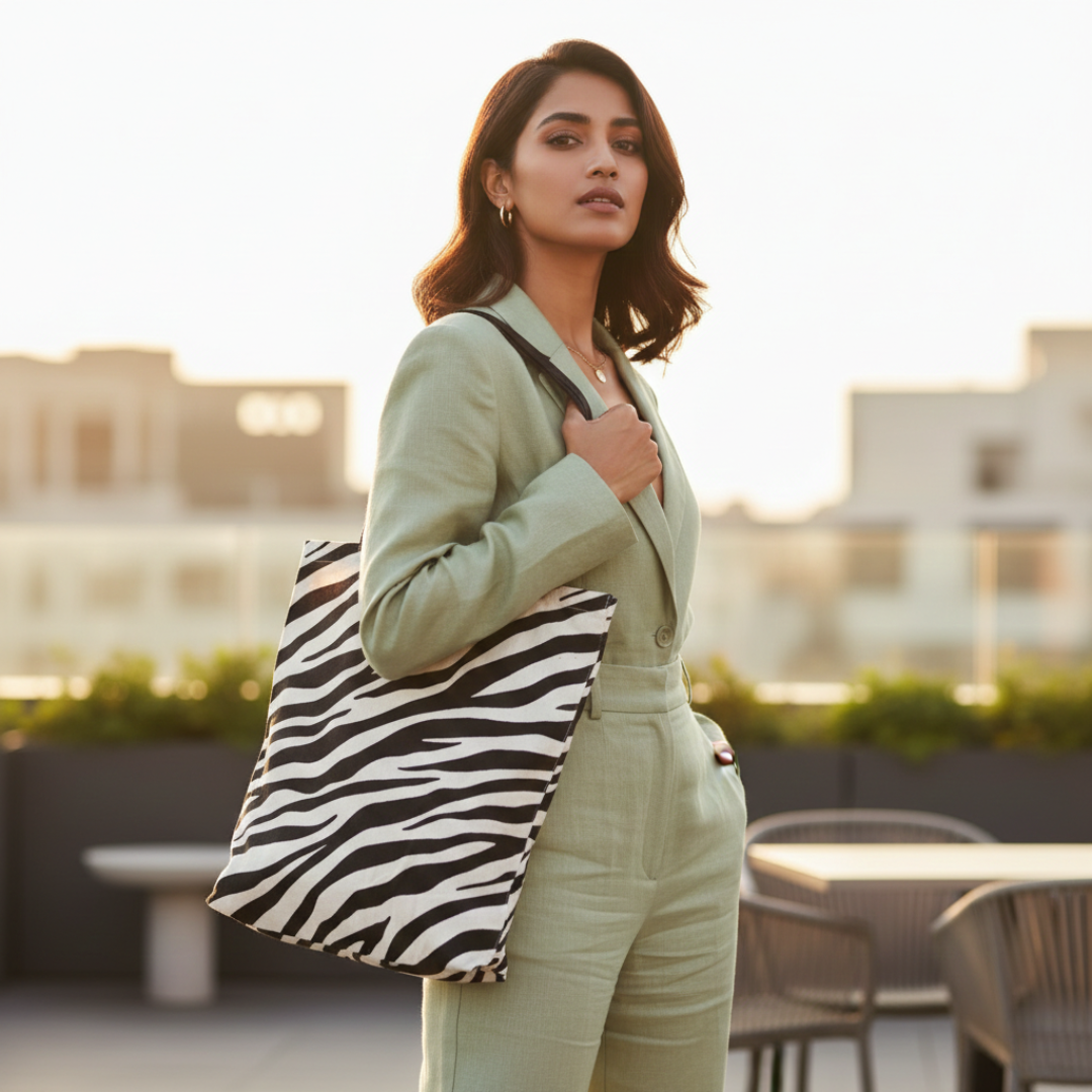 Zebra Print Tote bag
